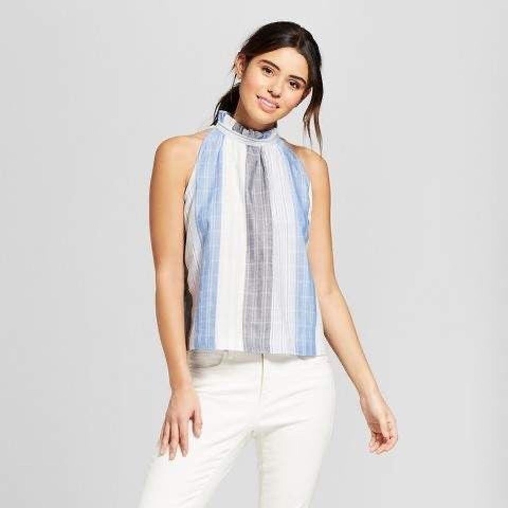 Universal Thread stripe high neck top